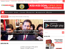 Tablet Screenshot of cpnsindonesia.com